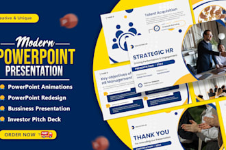 design, redesign powerpoint presentation and investor pitch deck slides