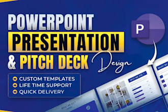 do powerpoint presentation, google slides and investor pitch deck design