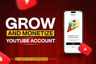 manage, grow and promote youtube channel organically