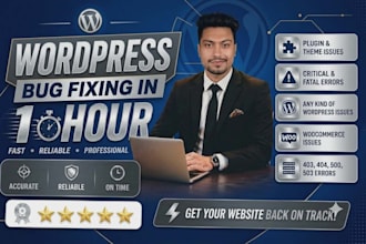 do wordpress bug fixing  and error resolution