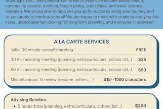 advise premed students on their journey to medical school