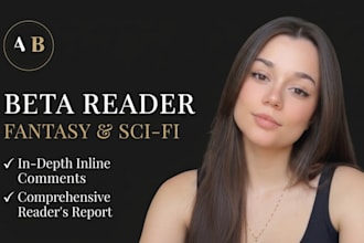 your fantasy beta reader and fiction book critic