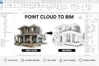 convert point cloud and laser scan to revit bim model