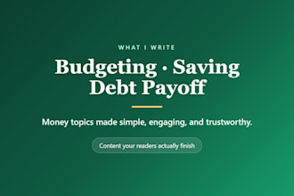 write an SEO optimized personal finance blog post