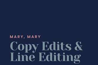 copy edit your manuscript
