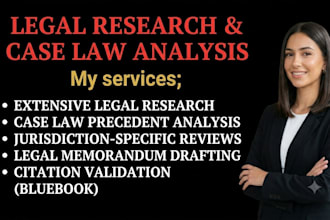 conduct legal research and case law analysis