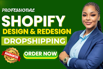 do shopify store design, redesign shopify store setup shopify website design