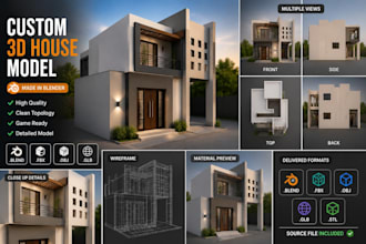 create  3d models in blender for games, products, and roblox