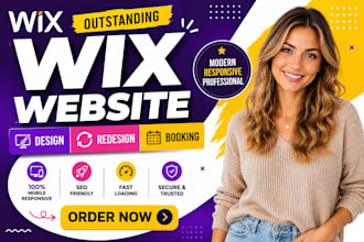 wix website design wix website redesign wix booking website wix development