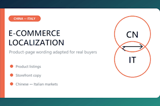 translate and localize your content into chinese or italian