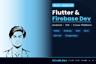 build a cross platform flutter app with firebase backend
