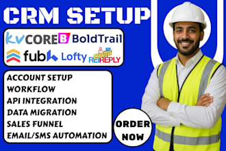set up lofty CRM follow up boss rei reply boldtrail and kvcore automation