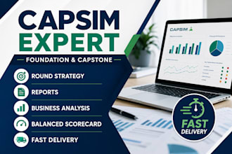help with capsim simulation rounds, reports and presentation