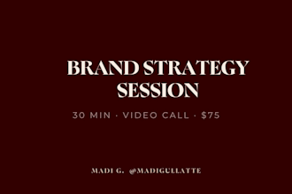 do a brand strategy consultation