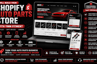 build a custom shopify auto parts store with ymm fitment search