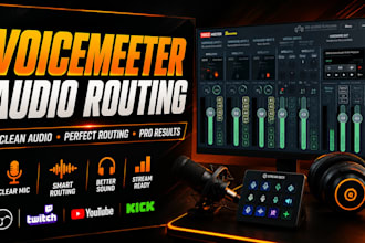 setup voicemeeter and audio routing for obs streaming and recording