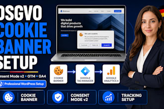 set up dsgvo cookie banner and google consent mode v2 on wordpress