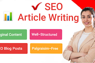 do article writing , blog post writing and content writing