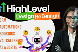 design gohighlevel sales funnel website with CRM automation