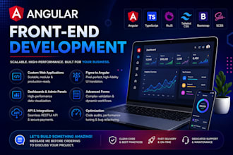 build angular single page apps and custom dashboards