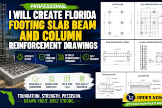 create florida footing slab beam and column reinforcement