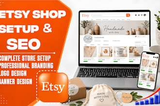 do complete etsy shop setup with seo and branding