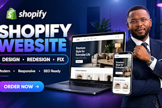 build, design or redesign a professional shopify website