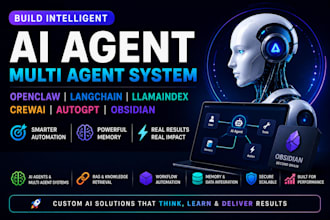 create ai agent openclaw langchain llamaindex crewai multi agent system autogpt
