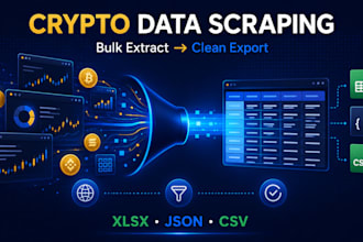 scrape any crypto website, dexscreener, dextools, polymarket
