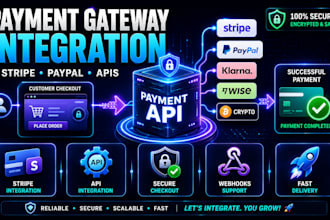 do payment gateway integration, stripe setup paypal shopify API integration
