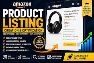 professionally create, optimize, and update amazon product listings