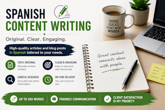 write engaging content in spanish