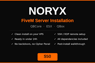 set up a complete fivem roleplay server with qbcore, esx or qbox