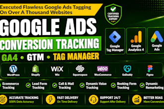 set up google tag manager, ga4, conversion tracking and server side tracking