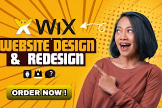 design a professional wix website or landing page