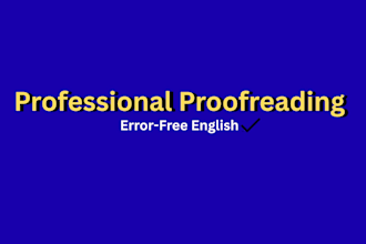 proofread and correct your english text