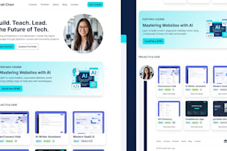 build a custom ai landing page with clean HTML and CSS code