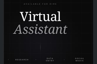 be your reliable virtual assistant for admin and research tasks