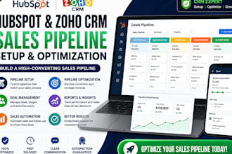 build your hubspot or zoho CRM sales pipeline for higher conversions