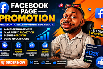 do organic facebook page promotion and grow tiktok account, instagram growth
