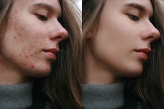 do portrait and skin retouching