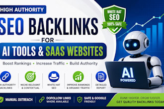 build high authority SEO backlinks for ai tools and saas websites