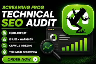 provide a screaming frog technical SEO audit report for your website