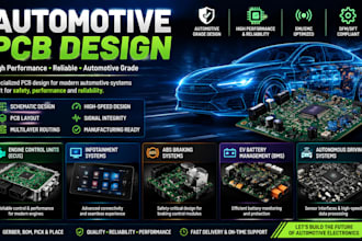 do automotive pcb design for ecus, infotainment, abs, ev bms autonomous driving