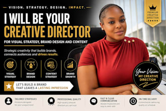 be your creative director for visual strategy, brand design and content