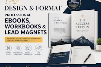 design and format professional ebooks, workbooks and lead magnets