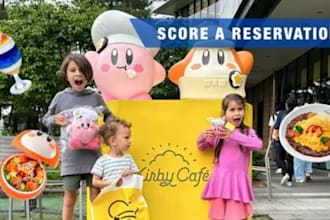 book pokemon cafe, ghibli museum, kirby cafe tickets for you and your family