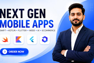 develop next gen mobile app in swift kotlin flutter web3 ai ecommerce