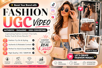 create aesthetic fashion ugc content that boosts sales