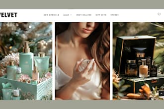 design perfume store fragrance website perfume shopify web cosmetics website
